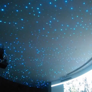 山东威海九龙湾售楼中心影音室梦幻星空顶